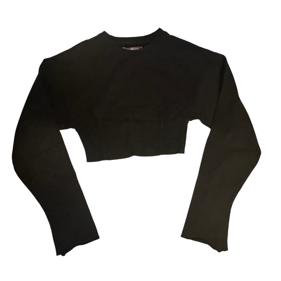 URBAN OUTFITTERS CROPPED CORSET SWEATSHIRT - Picture 1 of 3